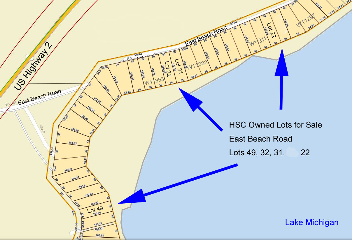East Beach Road 22, 31, 32, 49 Hiawatha Sportsman's Club